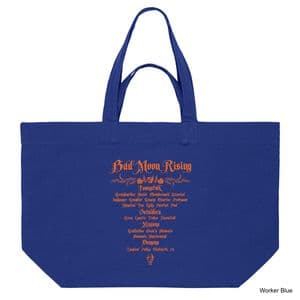 Worker Blue Bad Moon Rising Shopping Bag