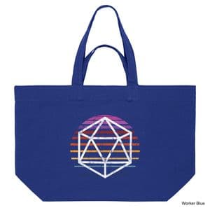 Worker Blue D20 Shopping Bag