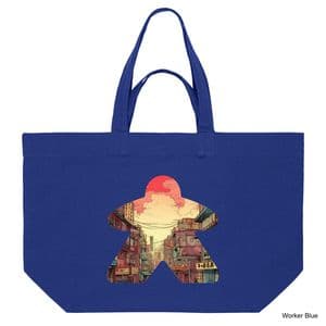 Worker Blue Comic Book Meeple #1 Shopping Bag