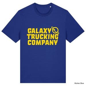 Worker Blue Galaxy Trucker T-Shirt