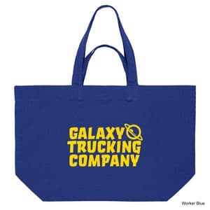 Worker Blue Galaxy Trucker Shopping Bag